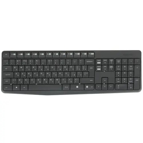Комплект клавиатура+мышь Logitech MK235 (920-007949) беспроводной серый