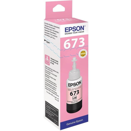 Чернила Epson 673 C13T673698 (аналог C13T67364A) светло-пурпурный 70мл для Epson L800/L810/L850/L1800