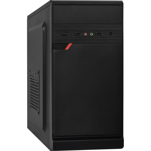 Корпус ExeGate BAA-106 Black EX283058RUS, mATX, AAA400, 80mm, 2xUSB, Audio