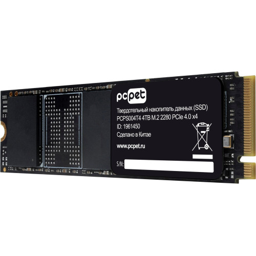 SSD PC Pet PCPS004T4 4TB PCI-E 4.0 x4 M.2 2280 OEM