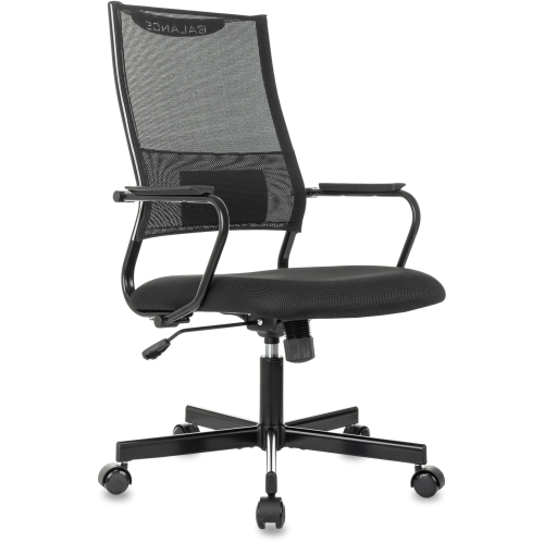 Кресло руководителя Бюрократ CH Balance черный Elastic-102 TW-11 сетка/ткань крестов. металл черный