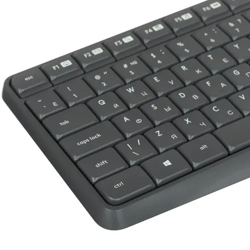 Комплект клавиатура+мышь Logitech MK235 (920-007949) беспроводной серый