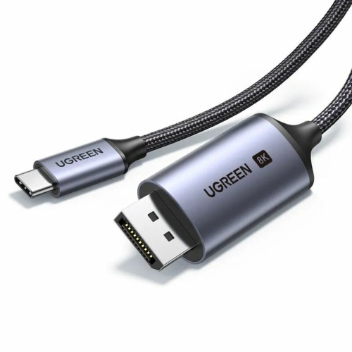 Кабель UGREEN CM556 (25839) USB-C to DisplayPort 8K Cable 3m Gray