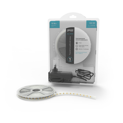 Светодиодная лента GAUSS Basic BT043 10Вт, 5м