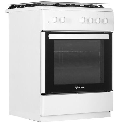 Газовая плита De Luxe 606040.24-001г (КР) ЧР белый