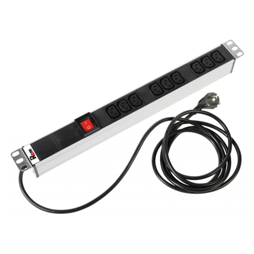 Блок распределения питания ЦМО R-16-9C13-V-440-1.8 гор.размещ. 9xC13 базовые 16A Schuko 1.8м