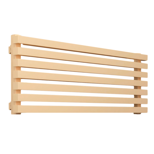 Стальной трубчатый радиатор КЗТО Quadrum 40 H 1250-14 светло-бежевый муар