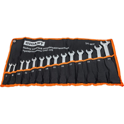 Набор ключей комбинированных Gigant grf-119 трещоточных 14 шт