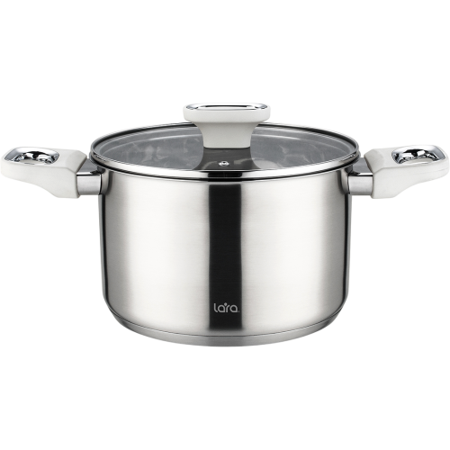 Кастрюля LARA LR02-259 Флора нерж