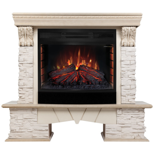 Электрокамин RealFlame Rockland Lux WT c Firefield 25 S IR