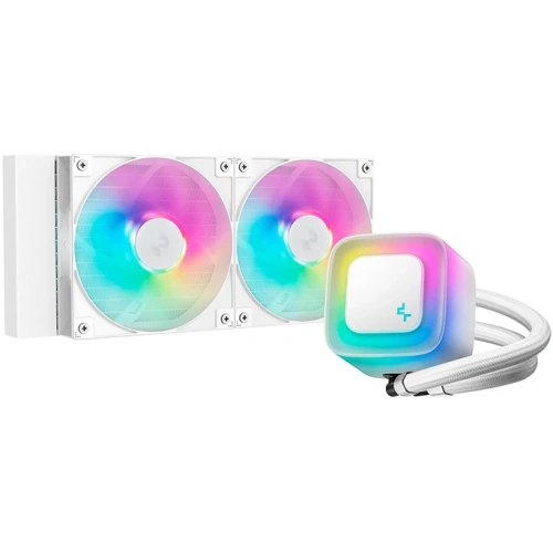 СВО DeepCool LE240 WH V2 (R-LE240-WHAMMN-G-2), 4-pin, белый, Ret