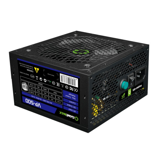 Блок питания GameMax VP-500 ATX 500W 80+, Ultra quiet