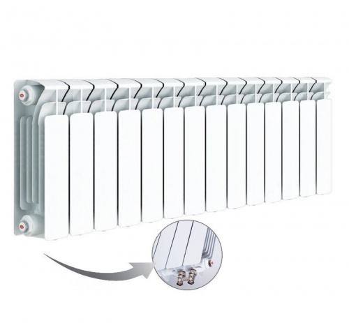 Биметаллический радиатор отопления  Rifar Base Ventil L 350 X14