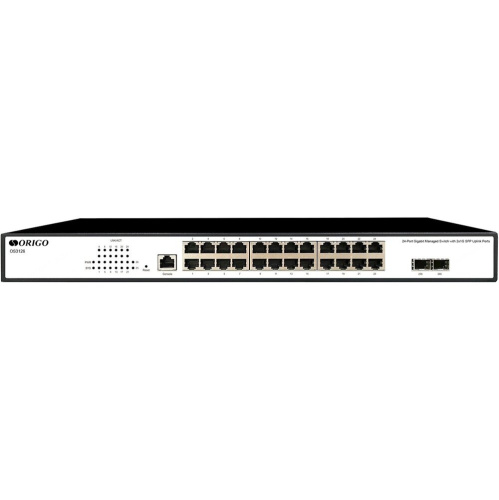 Коммутатор управляемый Origo OS3126 OS3126/A1A (L2) 24x1Гбит/с 2SFP