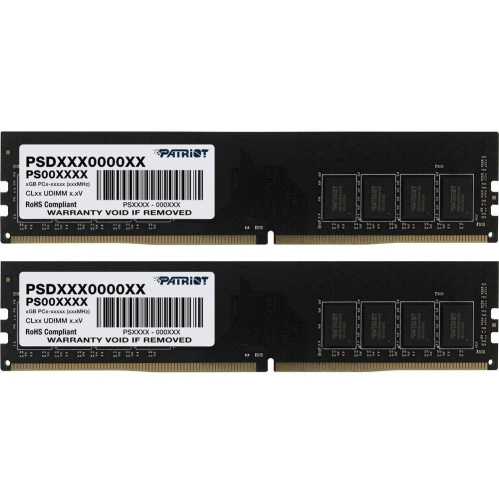 ОЗУ Patriot Memory DDR 4 DIMM 32Gb (16Gbx2) PC25600, 3200Mhz, PATRIOT Signature (PSD432G3200K) (retail)