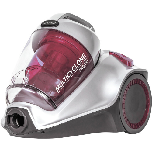 Пылесос Hyundai HYV-C4570 серебристый/красный