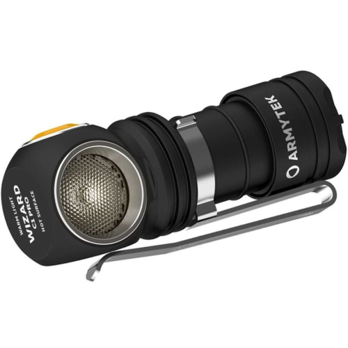 Фонарь Armytek Wizard C1 Pro Magnet USB черный/желтый (F09001C)