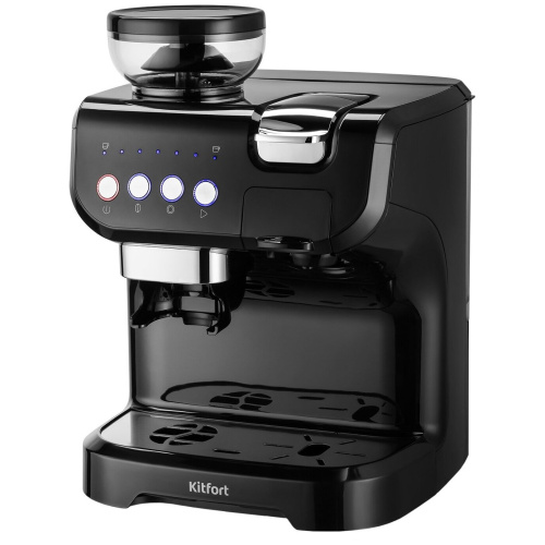 Кофеварка Kitfort КТ-7107 черный/серебристый