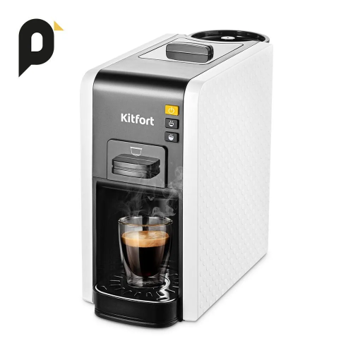 Кофеварка Kitfort КТ-7467 белый/черный