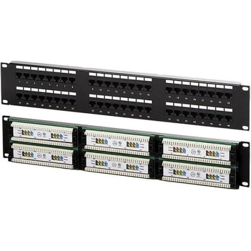 Патч-панель Lanmaster NM-PPU48C 19" 2U 48xRJ45 кат.5e UTP