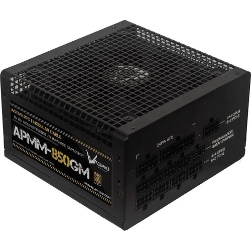 Блок питания Formula APMM-850GM Gen.5 ATX 850W 80+ gold (20+4pin) APFC 120mm fan 8xSATA Cab Manag RTL