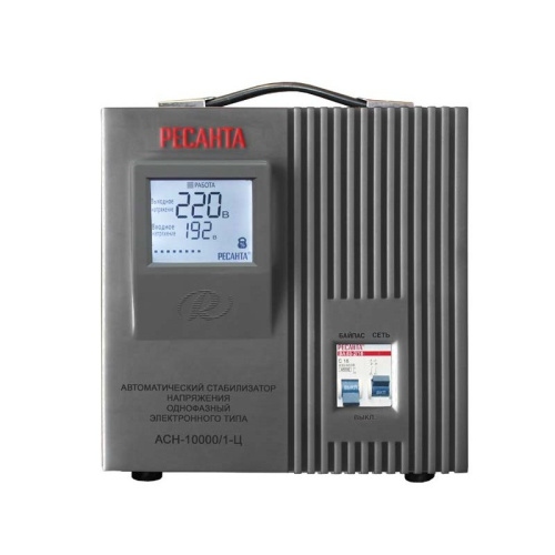 Стабилизатор напряжения Ресанта АСН-10000/1-Ц серый
