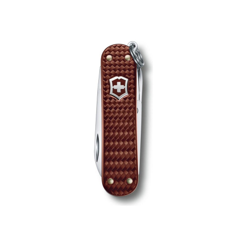 Нож-брелок Victorinox Classic SD Precious Alox 0.6221.4011G 58мм, 5 функций, Hazel Brown (подар. упаковка)
