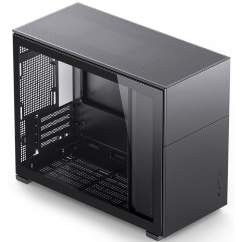 Корпус JONSBO D31 STD Black без БП, боковая панель из закаленного стекла, mini-ITX, micro-ATX
