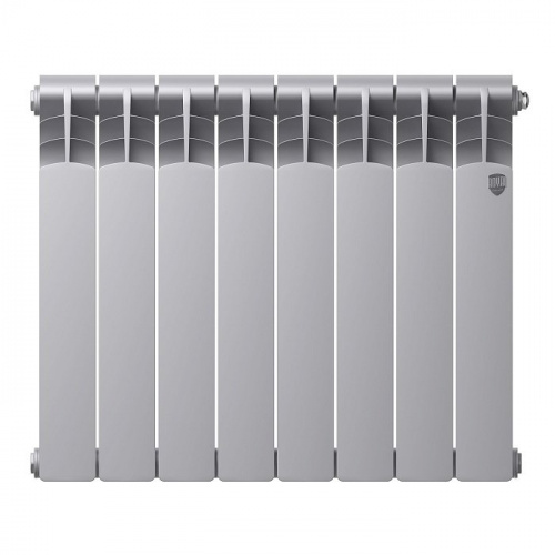 Биметаллический радиатор отопления  Royal Thermo Revolution Bimetall 500 2.0 8 Секций Silver Satin