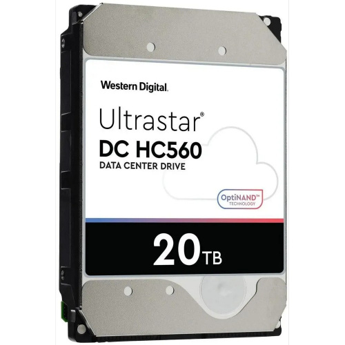 HDD WD Ultrastar DC HC560 WUH722020BLE604 (0F38765), 20ТБ, SATA III, 3.5"