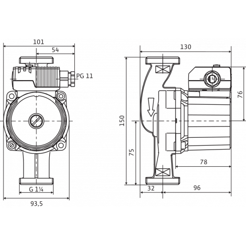 Циркуляционный насос Wilo Star-Z 20/4-3 (4081193)
