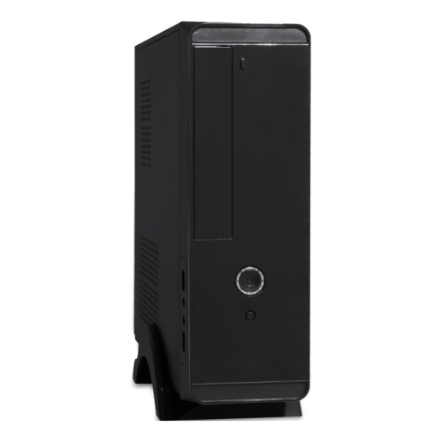 Корпус ExeGate MI-209 Black (EX268702RUS) miniITX/mATX, без БП, 2xUSB, Audio