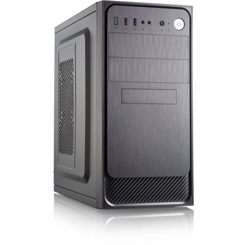 Корпус FOXLINE Forza FZ-053-SX450R-U32 mATX, 450W, 2xUSB3.0, Black, w/o FAN, 12 cm fan PSU, power cord