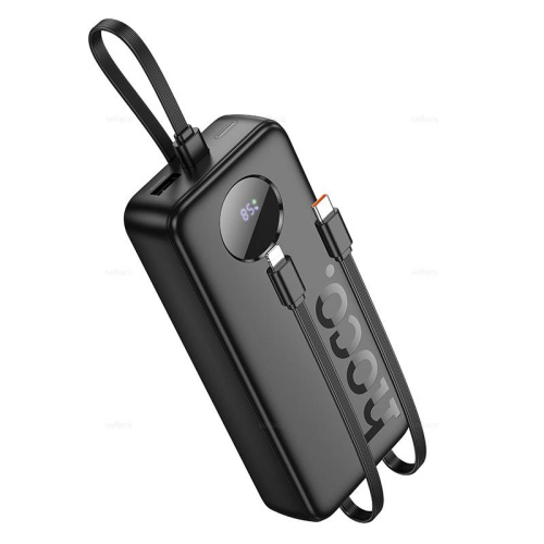 Аккумулятор внешний резервный HOCO J132A Sabio 22.5W+PD20W fully compatible power bank with 3 cables 20000mAh черный