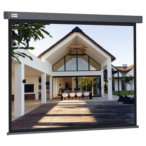 Экран Cactus CS-PSW-206X274-SG Wallscreen настенно-потолочный рулонный серый