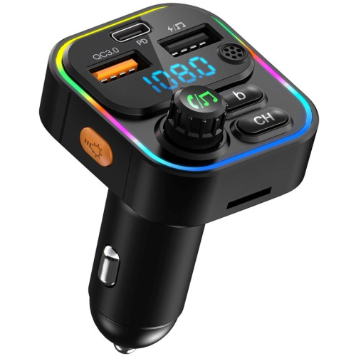 Автомобильный FM-модулятор ACV FMT-130B черный (40580)