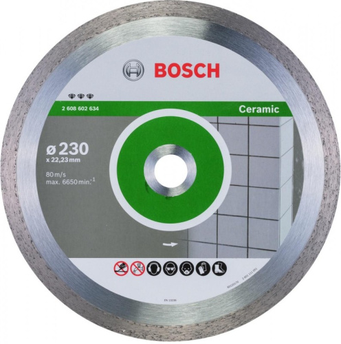 Алмазный диск Bosch (2608602634) круг 230-22.23 Best for Ceramic