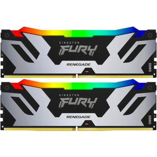 ОЗУ Kingston Fury Renegade XMP RGB KF564C32RSAK2-96 DDR5 2x48GB 6400MHz RTL Gaming PC5-51200 CL32 DIMM 288-pin 1.4В dual rank с радиатором Ret