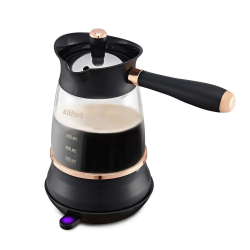 Электрическая турка Kitfort КТ-7503 черный/золотистый