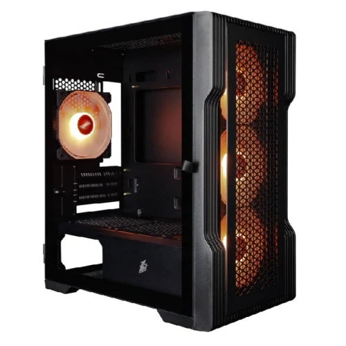 Корпус 1STPLAYER Trilobite T3 ARGB Black (T3-BK-4F7) / mATX / 4x120mm ARGB fans