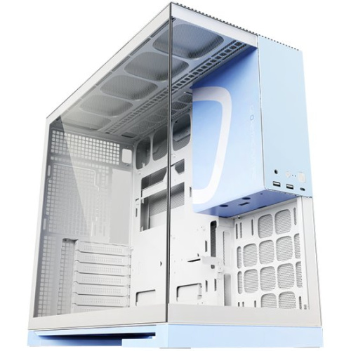 Корпус Geometric Future Model 5 (1AM5WKPB00100), без БП, Midi-Tower, TG, no fans, 2xUSB-A 3.0, 1xUSB 3.2 Type-C, E-ATX, ATX, mITX Ligh Blue