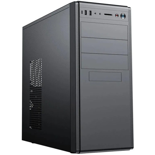 Корпус Foxline FL-886 (FL-886-U3C), без БП, ATX black, w/o PSU, w/1xUSB2.0+1xUSB3.0+1xUSB3.0 Type-C (19pin header)+HD-Audio , pwrcord, Fan