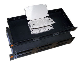 Полка стационарная Lanmaster LAN-FOBM-RM-3P черный (упак.1шт)