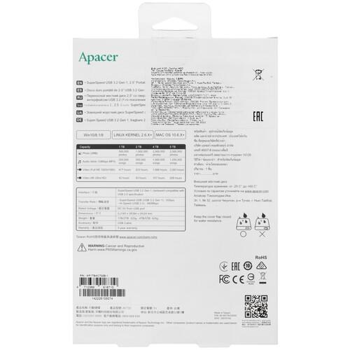 1 ТБ Внешний HDD Apacer AC732 [AP1TBAC732B-1]