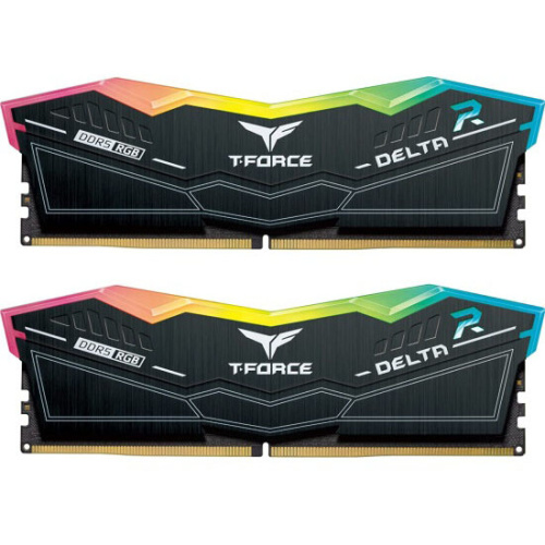 ОЗУ TEAMGROUP T-Force Delta RGB 32GB (FF3D532G7800HC38DDC01) (2x16GB) DDR5 7800MHz CL38 (38-48-48-84) 1.4V / Black