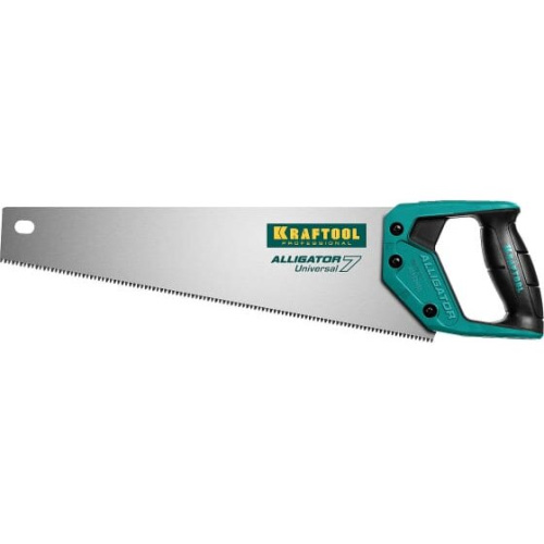 Ножовка KRAFTOOL Alligator Universal 7 15004-40 z01 универсальная 400 мм, 7 TPI 3D зуб
