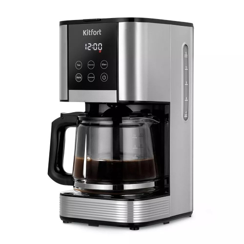 Кофеварка KitFort КТ-7222 нерж/черный
