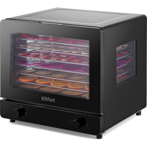 Сушка для фруктов и овощей Kitfort КТ-1960 8под. черный