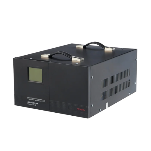 Стабилизатор напряжения Ресанта АСН-10000/1-ЭМ черный