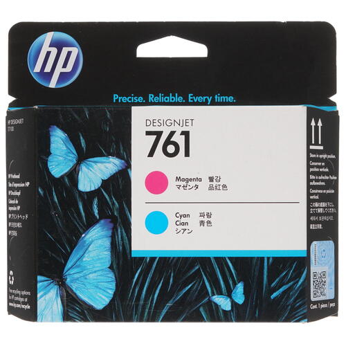 Картридж струйный HP 761 CH646A пурпурный/голубой печатающая головка для HP DJ T7100